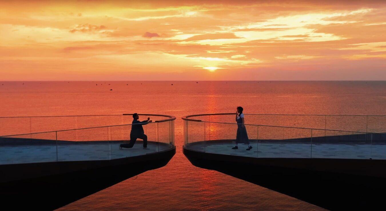 The Kiss Bridge Phu Quoc at sunset